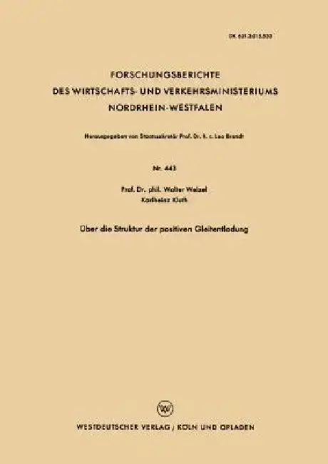 Cover of Über Die Struktur Der Positiven Gleitentladung