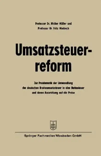 Cover of Umsatzsteuerreform