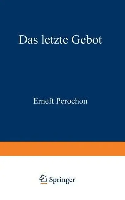 Cover of Das Letzte Gebot