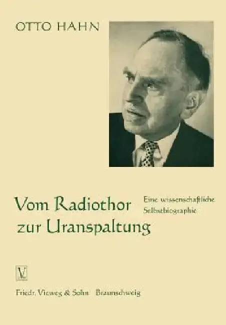 Cover of Vom Radiothor Zur Uranspaltung