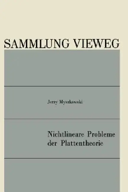 Cover of Nichtlineare Probleme Der Plattentheorie
