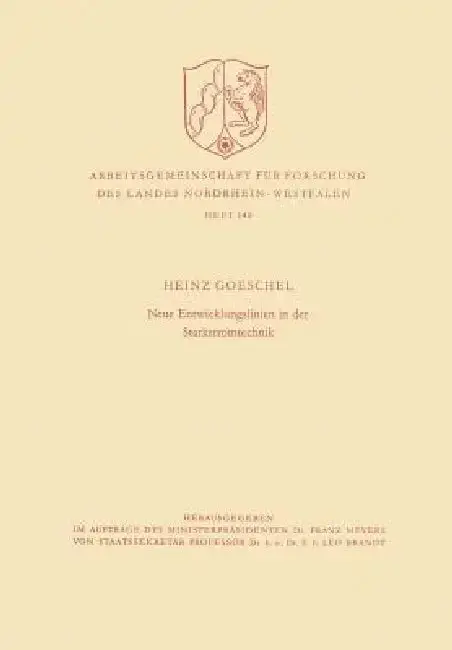 Cover of Neue Entwicklungslinien in Der Starkstromtechnik