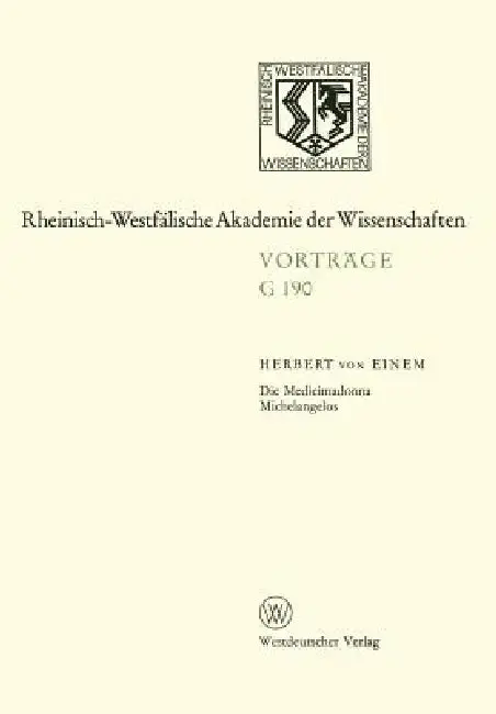 Cover of Die Medicimadonna Michelangelos
