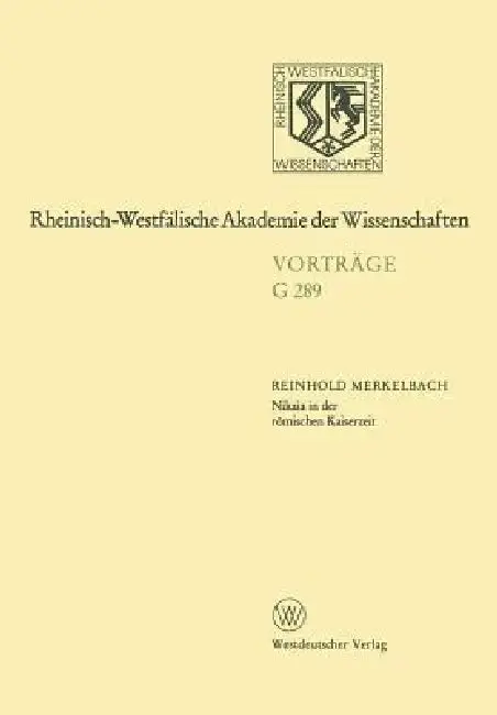 Cover of Nikaia in Der Römischen Kaiserzeit