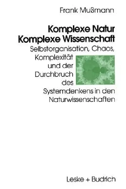 Cover of Komplexe Natur -- Komplexe Wissenschaft