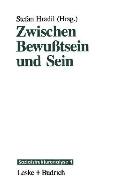Cover of Zwischen Bewußtsein Und Sein