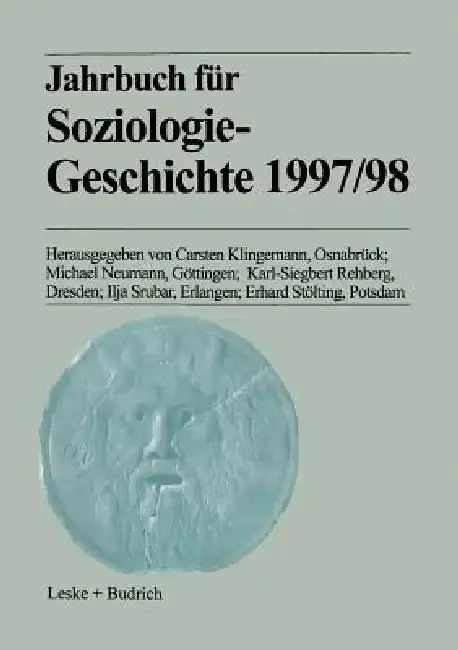 Cover of Jahrbuch Für Soziologiegeschichte 1997/98