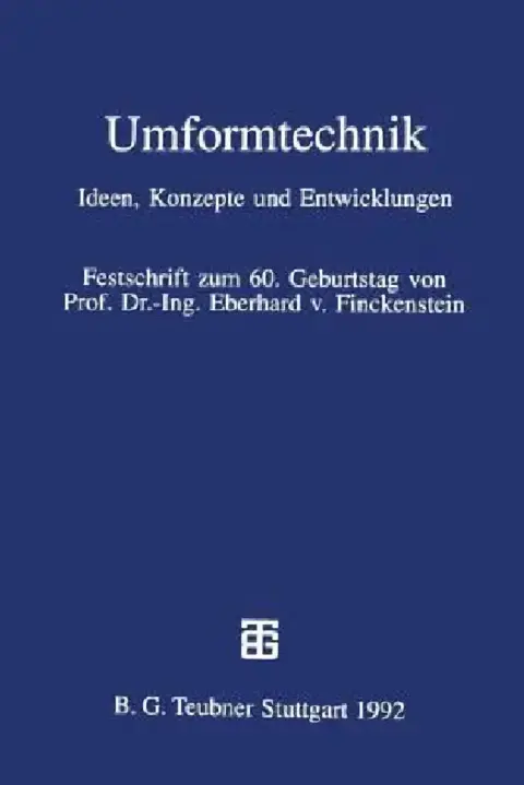 Cover of Umformtechnik