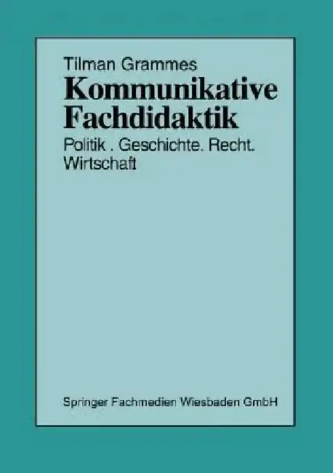 Cover of Kommunikative Fachdidaktik