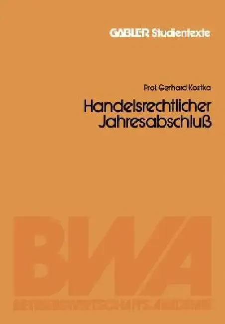 Cover of Handelsrechtlicher Jahresabschluß