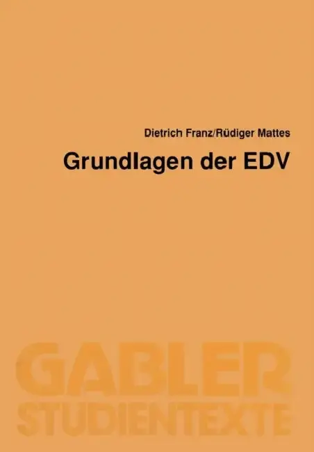 Cover of Grundlagen Der EDV