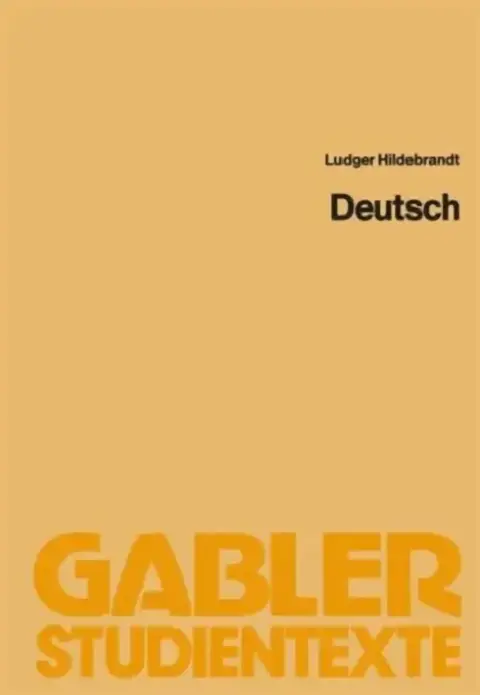 Cover of Deutsch