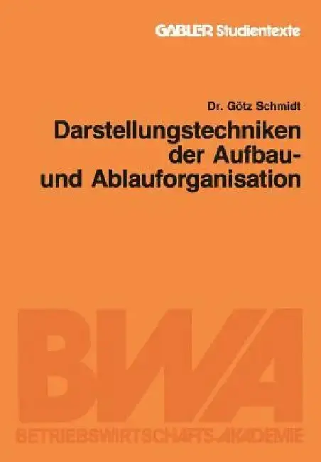 Cover of Darstellungstechniken Der Aufbau- Und Ablauforganisation