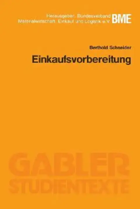 Cover of Einkaufsvorbereitung