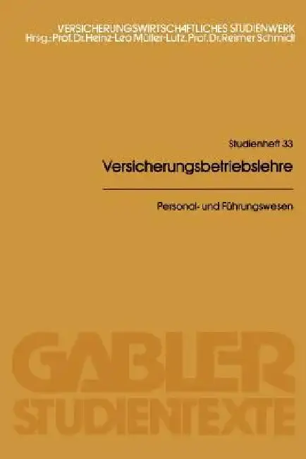 Cover of Personal- Und Führungswesen