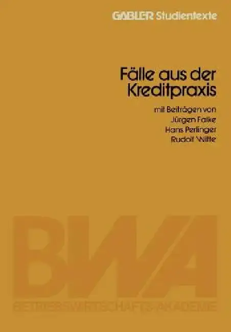 Cover of Fälle Aus Der Kreditpraxis