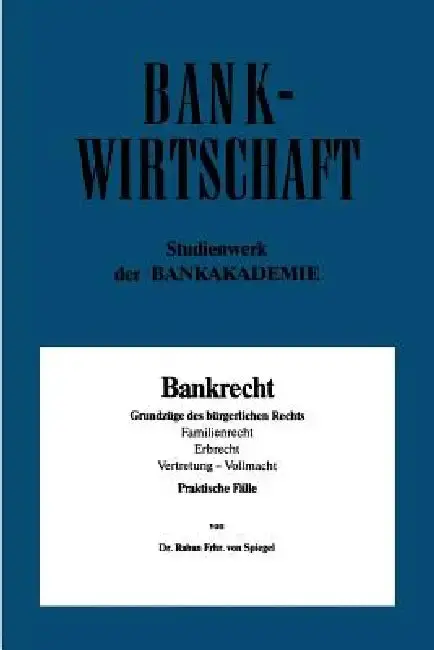 Cover of Bankrecht