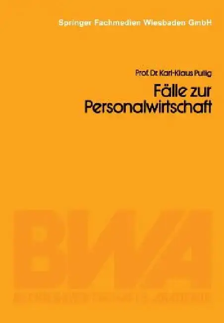 Cover of Fälle Zur Personalwirtschaft