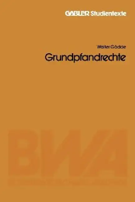 Cover of Grundpfandrechte