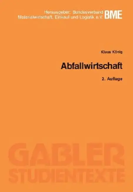 Cover of Abfallwirtschaft