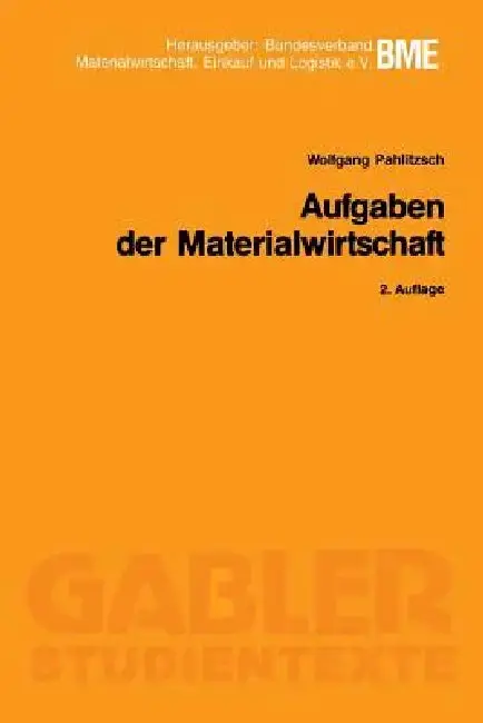 Cover of Aufgaben Der Materialwirtschaft