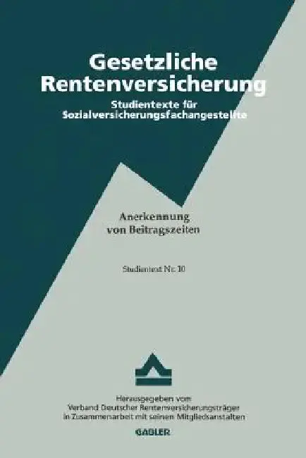 Cover of Anerkennung Von Beitragszeiten