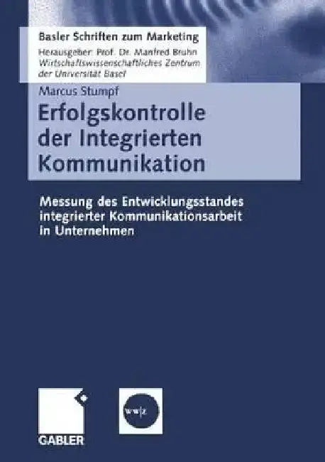 Cover of Erfolgskontrolle Der Integrierten Kommunikation