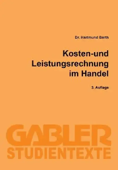 Cover of Kosten- Und Leistungsrechnung Im Handel