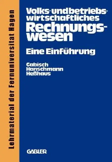 Cover of Volks- Und Betriebswirtschaftliches Rechnungswesen