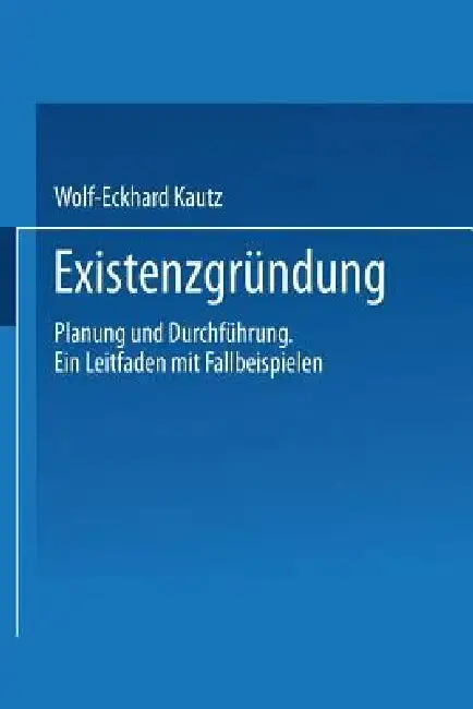 Cover of Existenzgründung