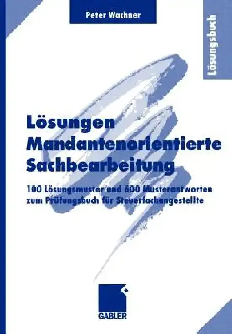 Cover of Lösungen Mandantenorientierte Sachbearbeitung