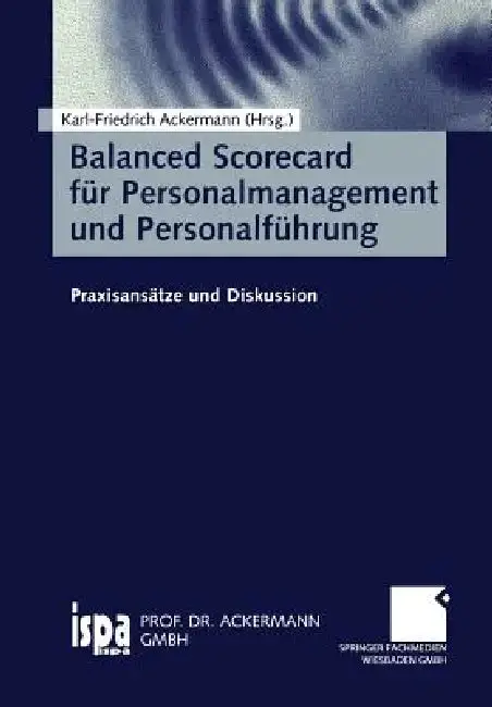 Cover of Balanced Scorecard Für Personalmanagement Und Personalführung