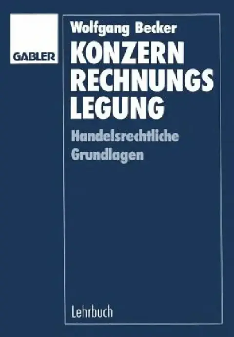 Cover of Konzernrechnungslegung