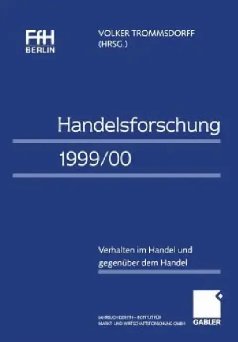 Cover of Handelsforschung 1999/00