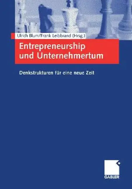 Cover of Entrepreneurship Und Unternehmertum