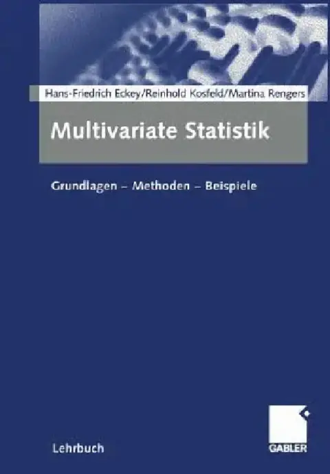 Cover of Multivariate Statistik
