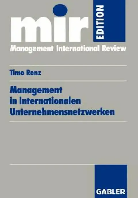Cover of Management in Internationalen Unternehmensnetzwerken
