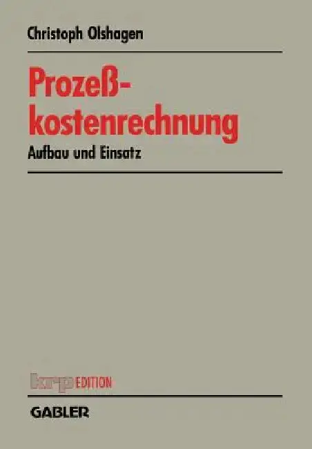 Cover of Prozeßkostenrechnung
