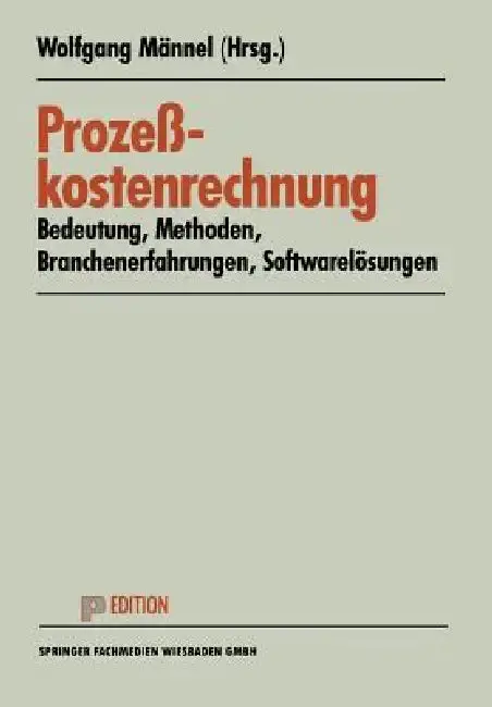 Cover of Prozeßkostenrechnung