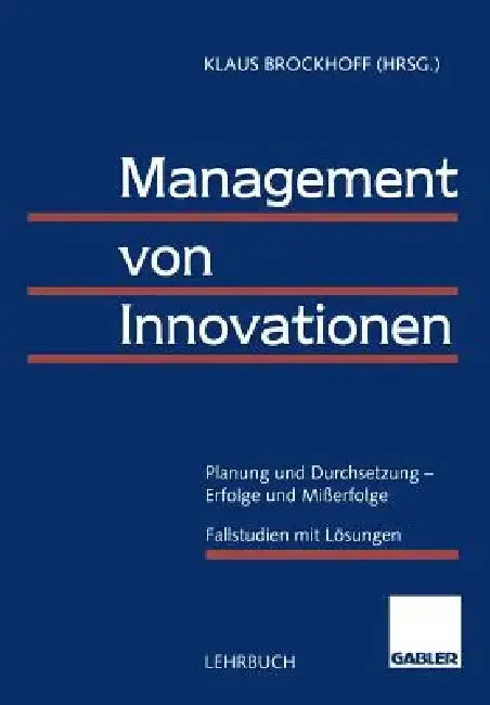 Cover of Management Von Innovationen