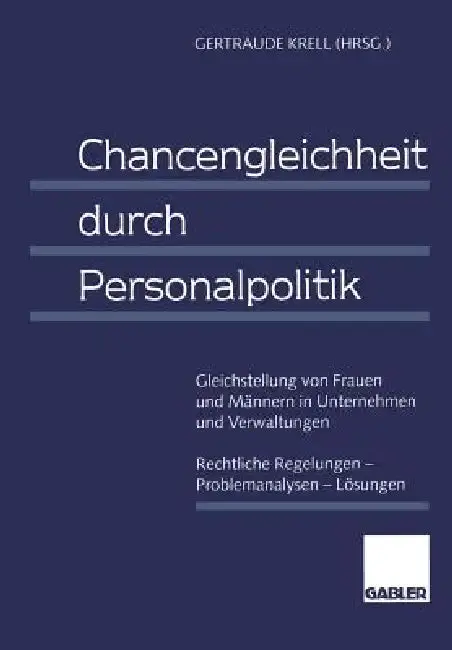 Cover of Chancengleichheit Durch Personalpolitik