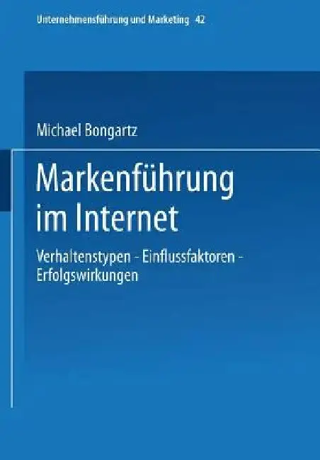 Cover of Markenführung Im Internet