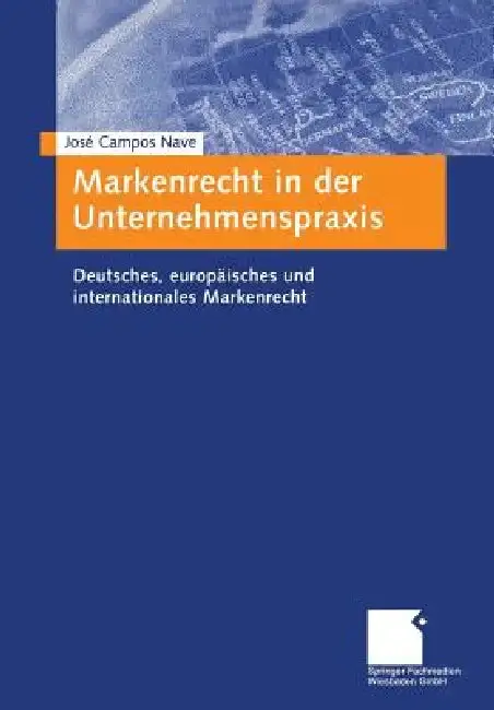 Cover of Markenrecht in Der Unternehmenspraxis