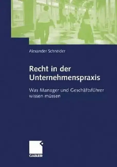 Cover of Recht in Der Unternehmenspraxis
