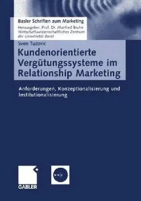 Cover of Kundenorientierte Vergütungssysteme Im Relationship Marketing
