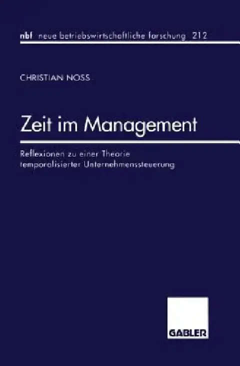 Cover of Zeit Im Management
