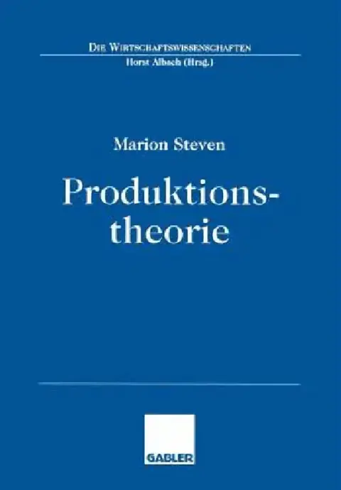 Cover of Produktionstheorie