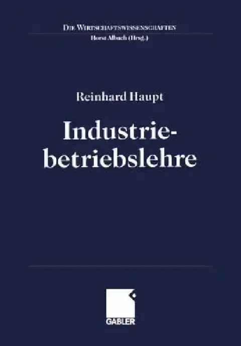 Cover of Industriebetriebslehre