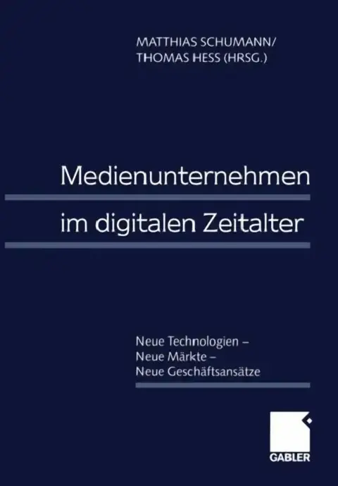 Cover of Medienunternehmen Im Digitalen Zeitalter