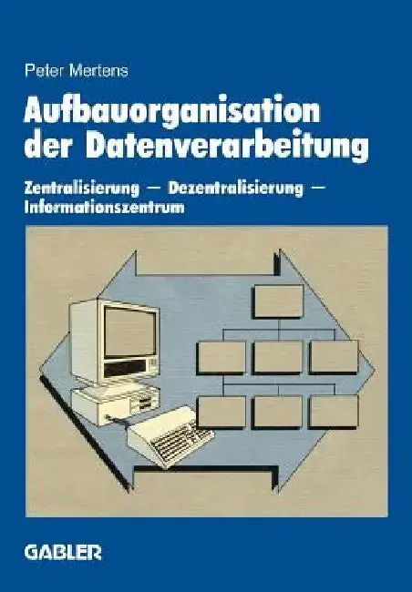 Cover of Aufbauorganisation Der Datenverarbeitung